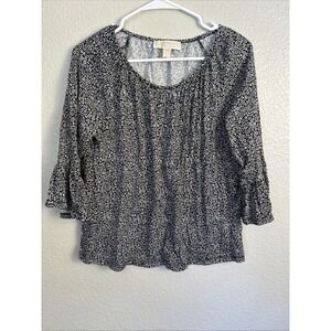 Michael Kors Women's Size Medium Floral Print 3/4 Bell Sleeve Classy